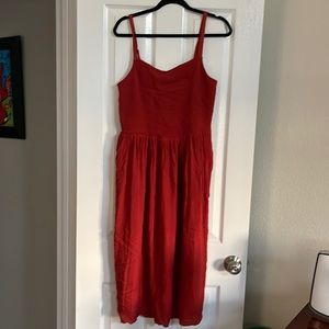 Rust colored summer dress
